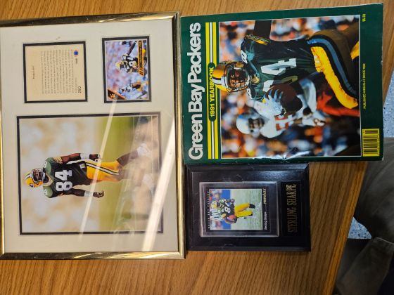 Picture of Sterling Sharpe memoribilia