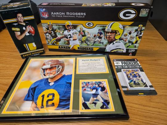 Picture of Aaron Roger's memoribilia